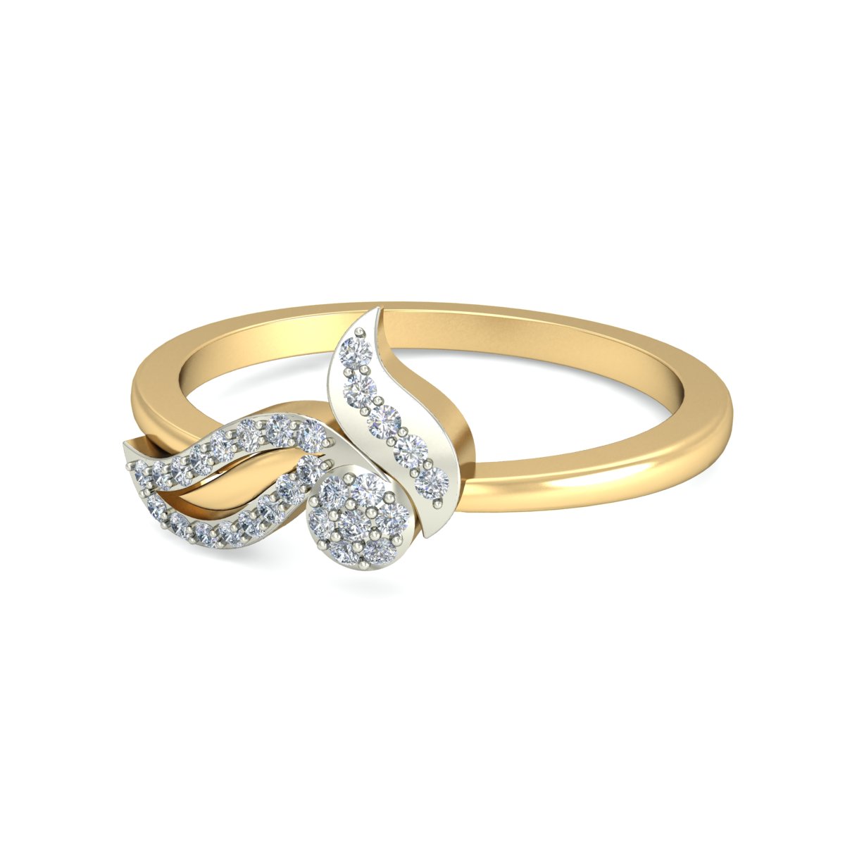 Anillo Hoja de Luz Joyería M de León Oro 10K