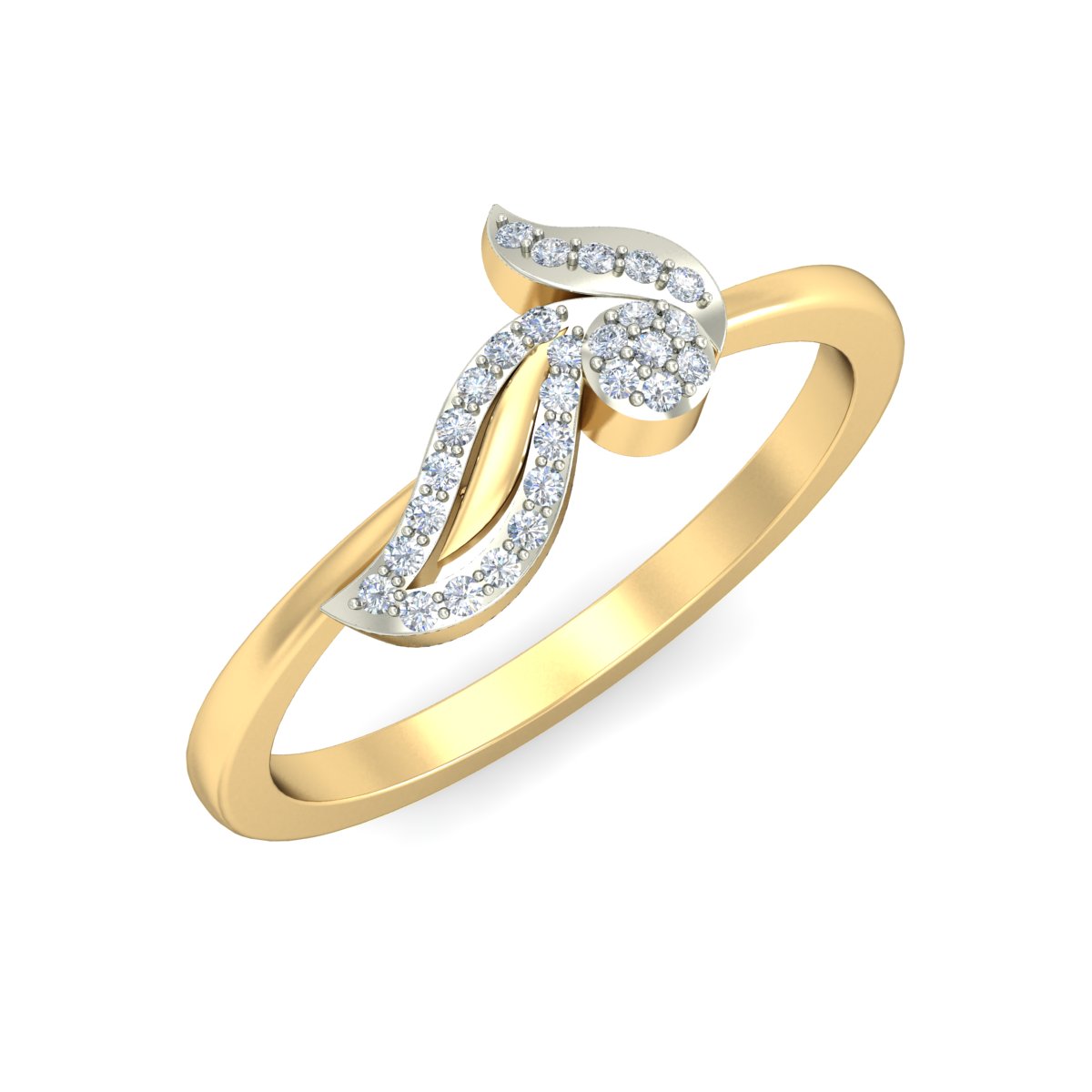 Anillo Hoja de Luz Joyería M de León Oro 10K