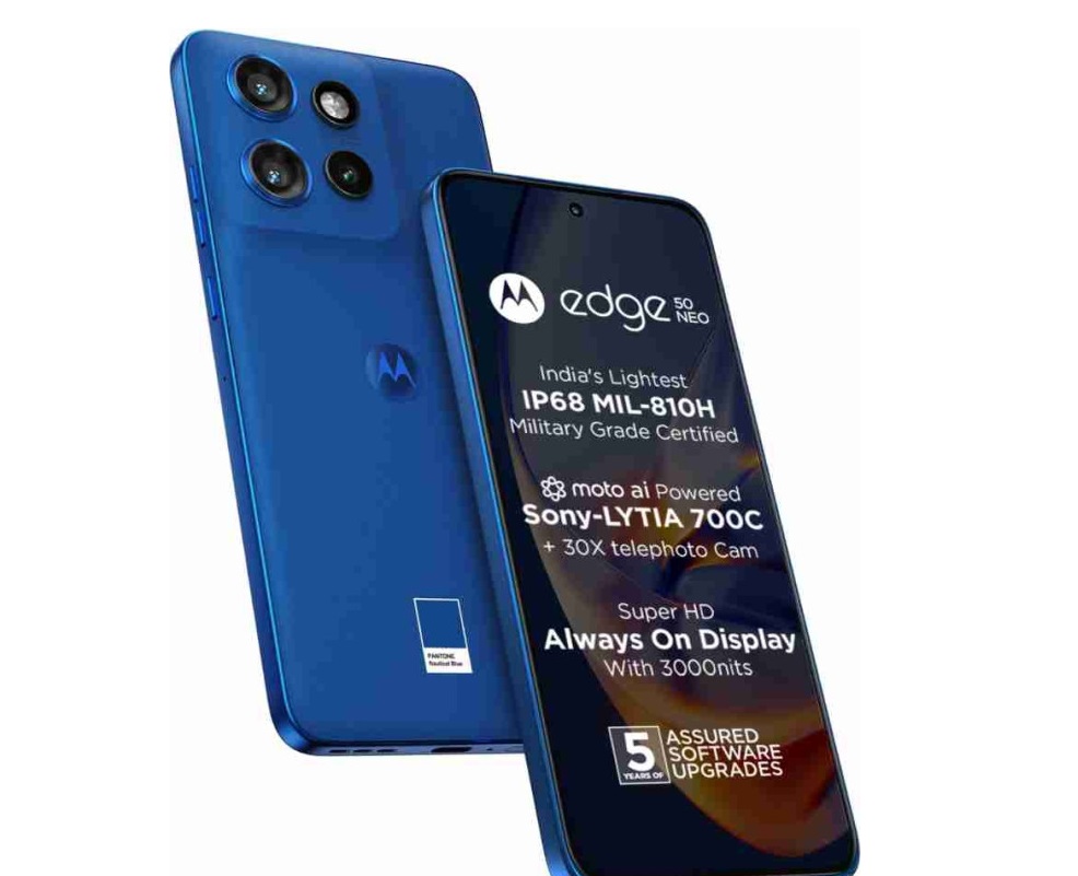 Motorola Edge 50 Neo con Audifonos 512Gb 12Ram Color Azul Nuevo Libre