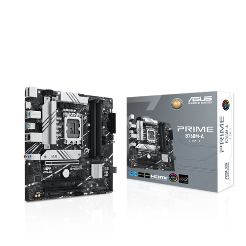MB ASUS PRIME B760M-A A-CSM INTEL LGA1700 128GB DDR5 ATX HDMI DP 90MB1EK0-M0EAYC