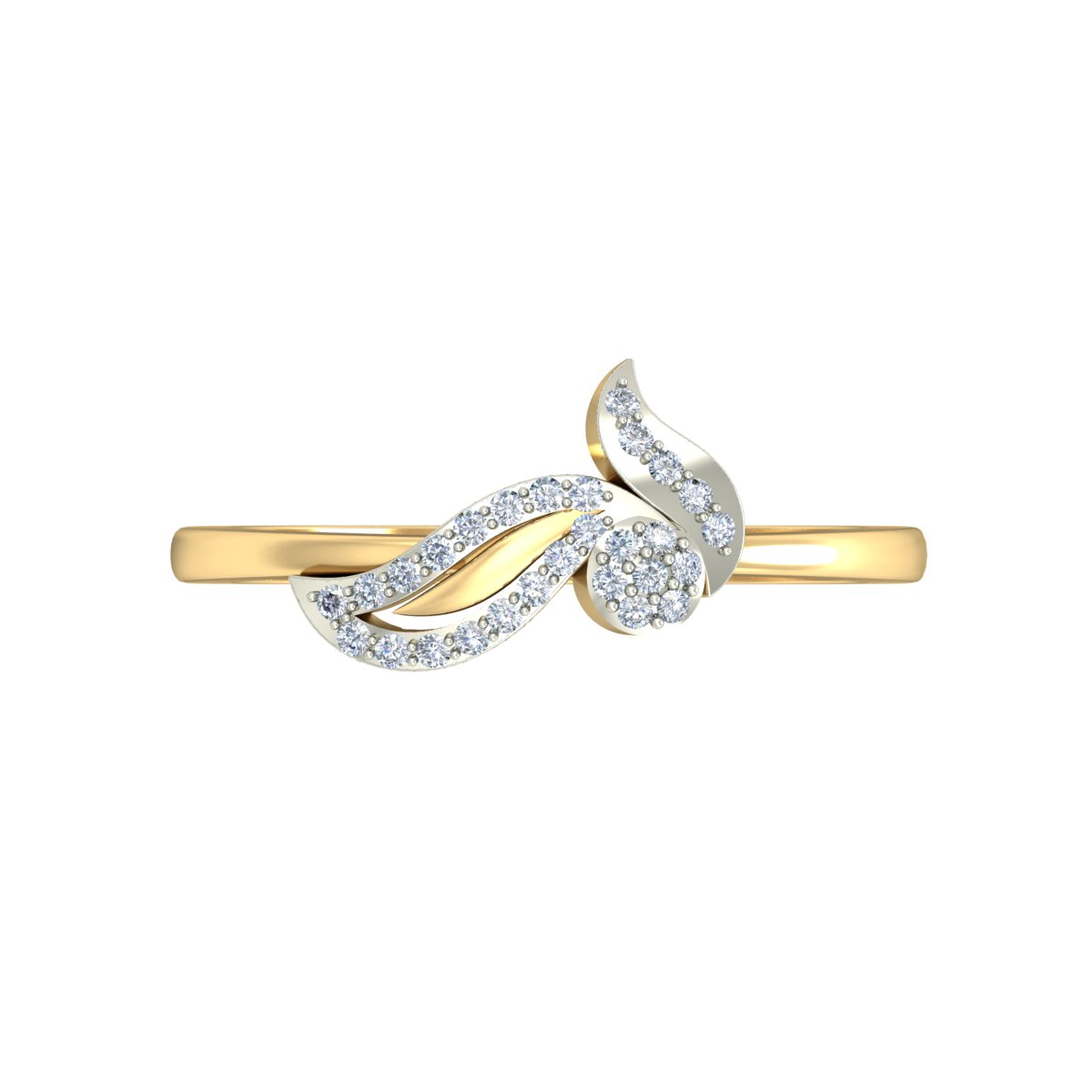 Anillo Hoja de Luz Joyería M de León Oro 10K
