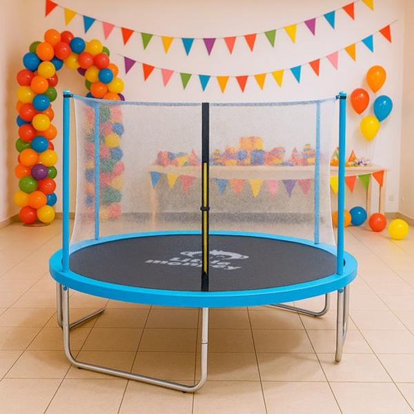 Trampolin Brincolin 10ft 3m Red Seguridad Azul + Escalera Regalo Little Monkey