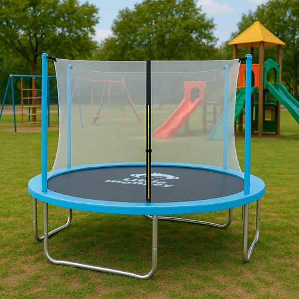 Trampolin Brincolin 10ft 3m Red Seguridad Azul + Escalera Regalo Little Monkey