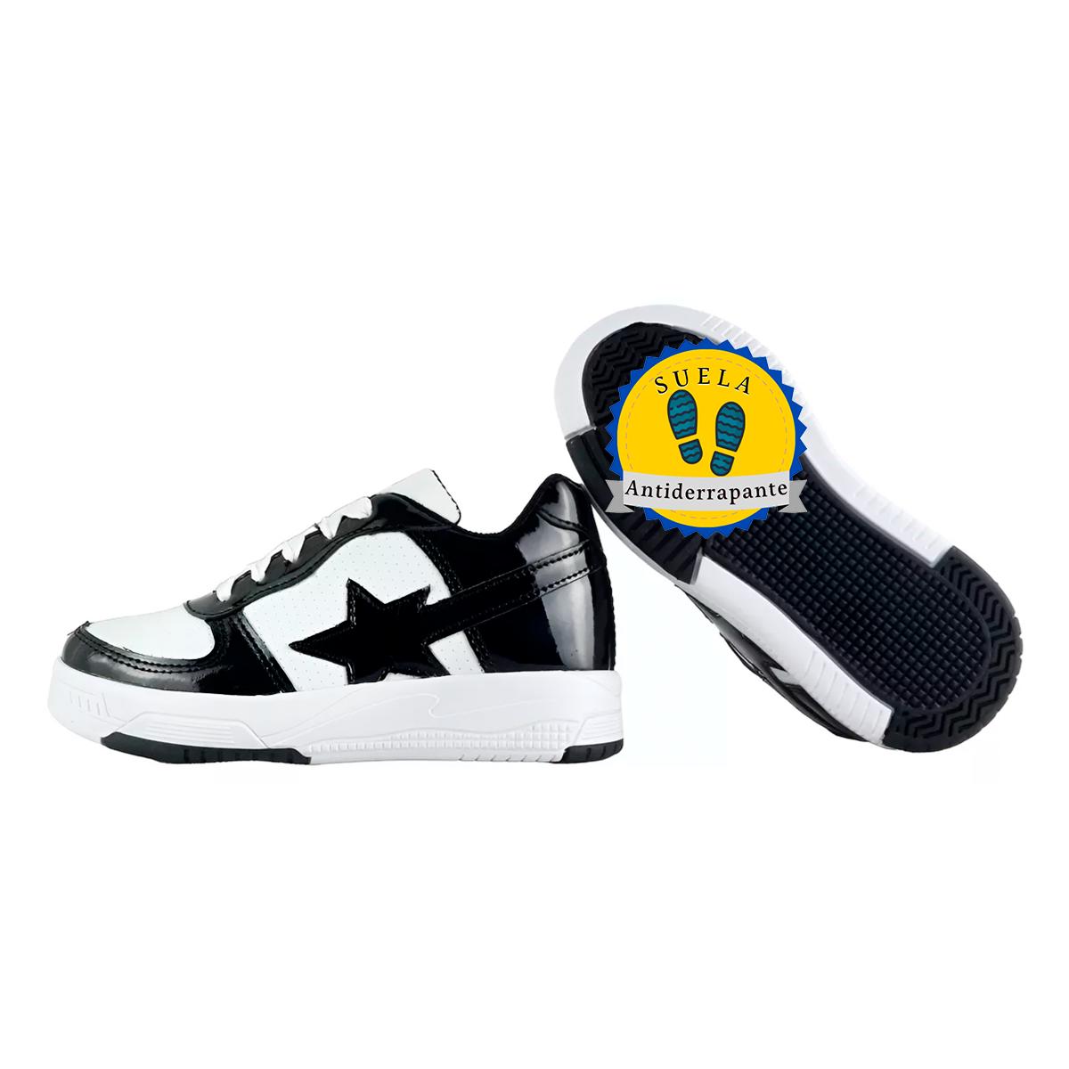 Tenis Niño Urbano Estrella Arco Ortopédico Cómodo 926-BN