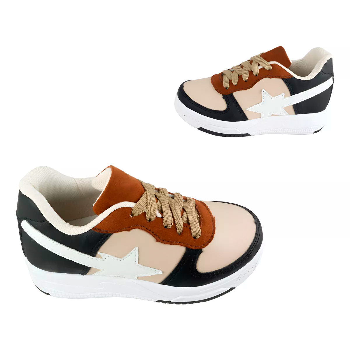 Tenis Niño Urbano Estrella Arco Ortopédico Cómodo 926-BCN