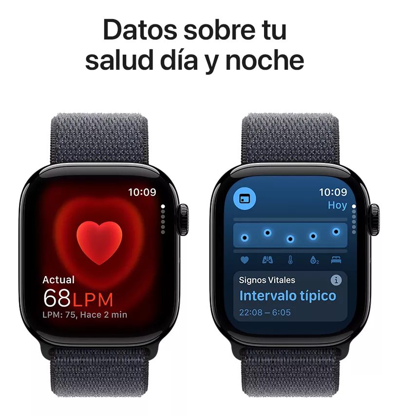 Apple Watch Series 10 GPS  Con Caja de aluminio negro azabache de 42 mm  Y Correa loop deportiva color tinta