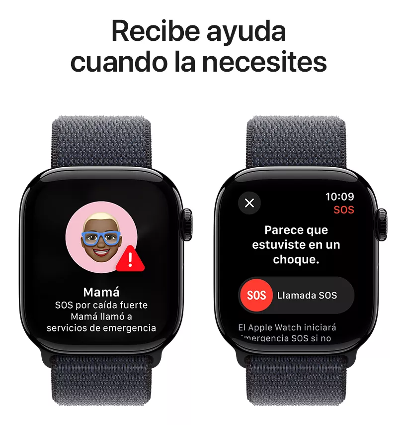 Apple Watch Series 10 GPS  Con Caja de aluminio negro azabache de 42 mm  Y Correa loop deportiva color tinta