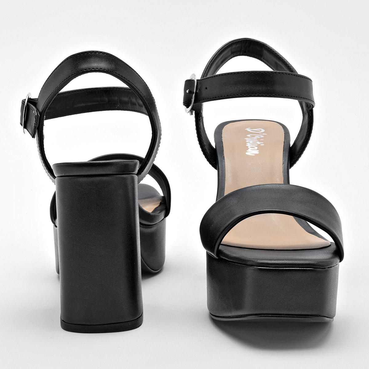 ZANDALIA TACON 10 CM MUJER D'CRISTIAN 571 NEGRO 