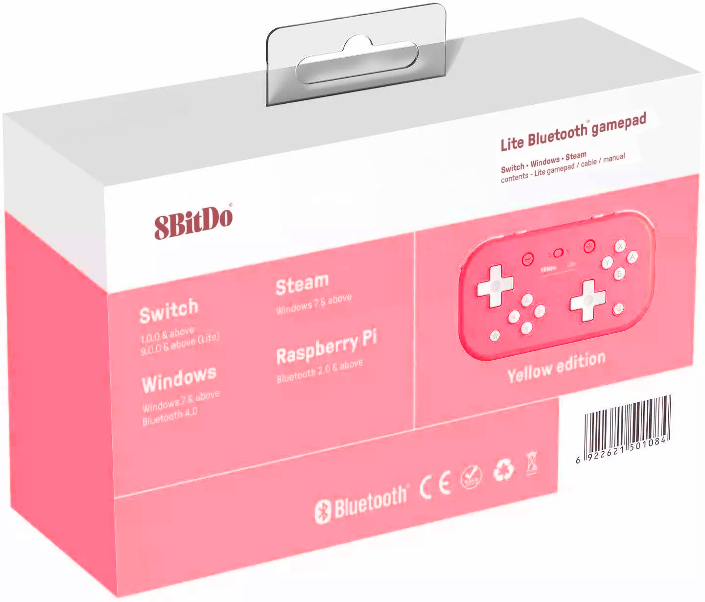 Control Inalámbrico 8bitdo Lite 2 Bluetooth Switch Rosa