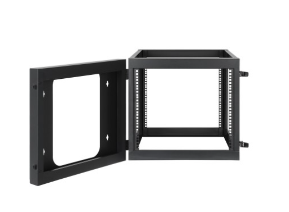 Manhattan Rack Abierto 19" para Montaje en Pared, hasta 40KG, 9U, Negro