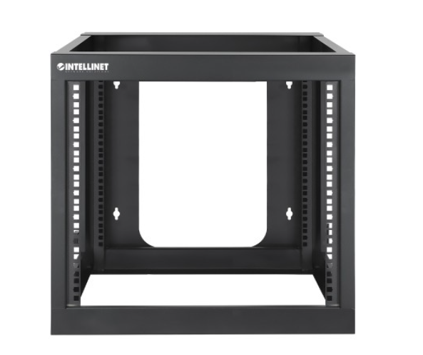 Manhattan Rack Abierto 19" para Montaje en Pared, hasta 40KG, 9U, Negro