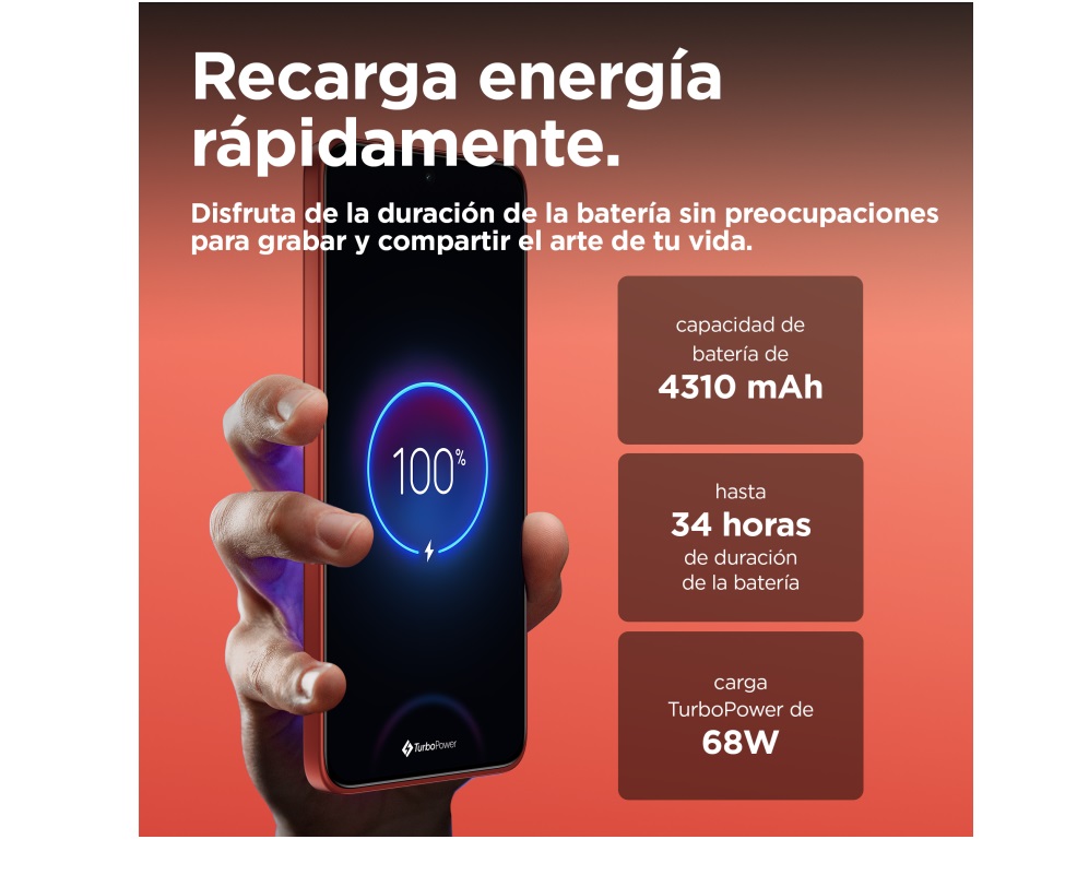 Motorola Edge 50 Neo+Moto Buds 512Gb 12Ram Color Naranja Nuevo Libre