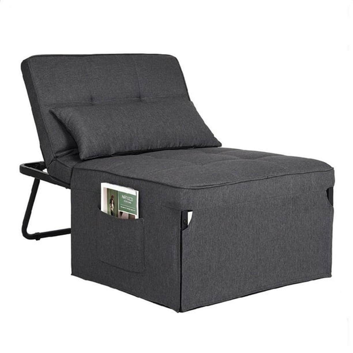 Sofa cama Sillón Mainstays 3 en 1 color gris
