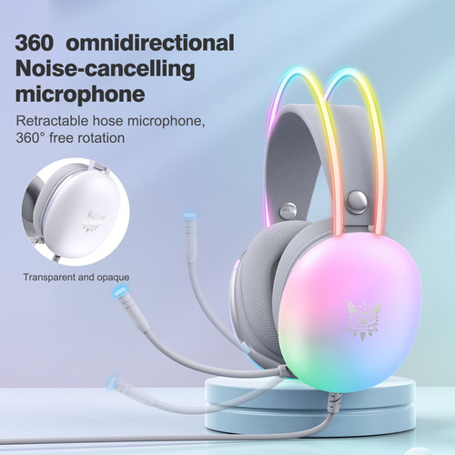 Audifonos Gamer Luz Rgb Con Microfono Onikuma X25