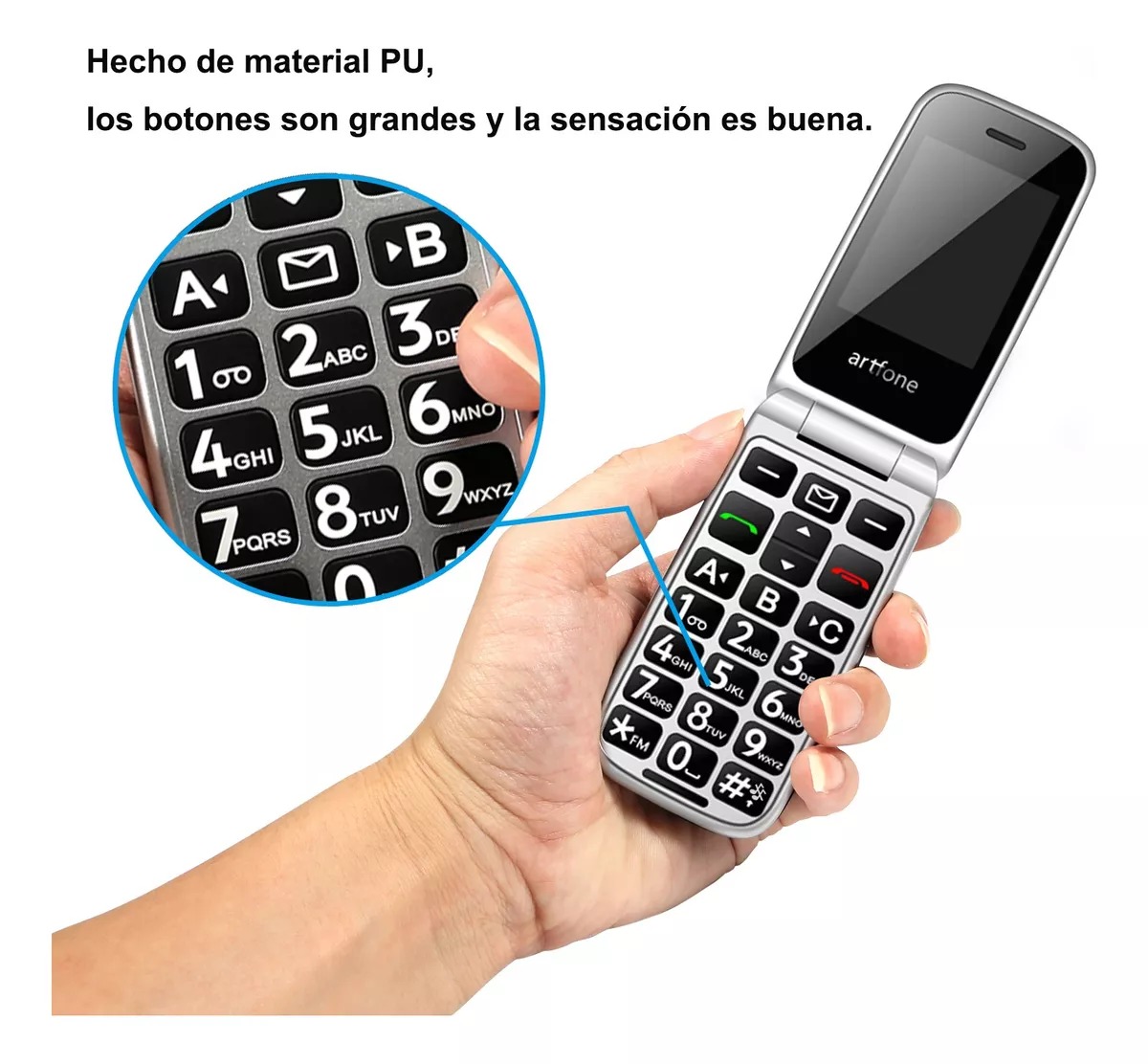 Teléfono Para Ancianos Flip 4g 3g, Teléfono Celular Senior, Con Teclado Grande, Con Sos, Con Cámara, Con Linteara, Pantalla De 2,4 Pulgadas, Gris