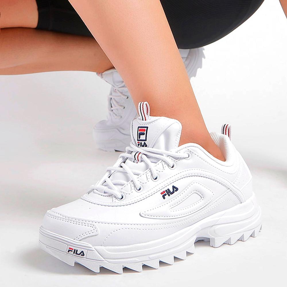 Tenis Fila Distorter 5XM01006125 Blanco Mujer