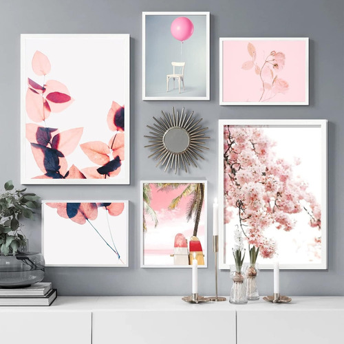 Juego De 5 Marcos De Fotos Decorativos De Gran Tamaño(11*14) Color Blanco Marco De Fotos Grande