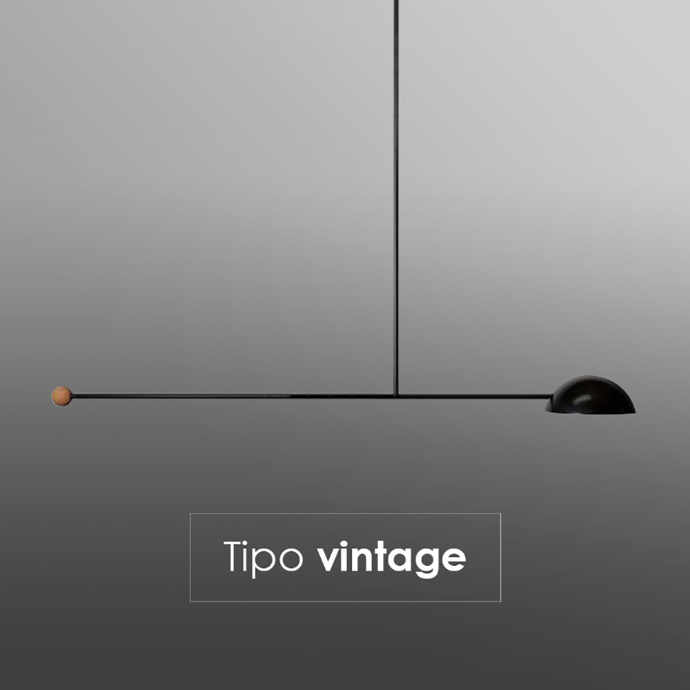 Lampara de techo vintage satelital 1 luz diseño industrial giratoria