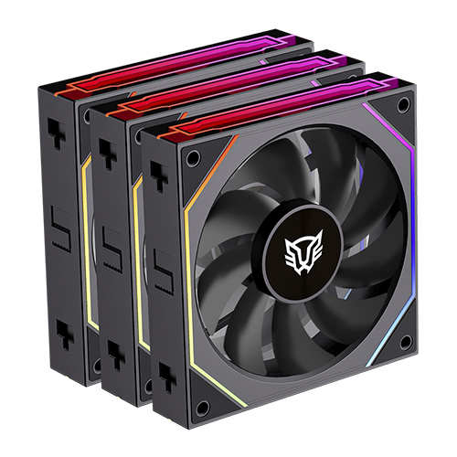 VENTILADOR BALAM RUSH EOLOX LINK EXL95 KIT3X1 120MM NEGRO ARGB BR-942089