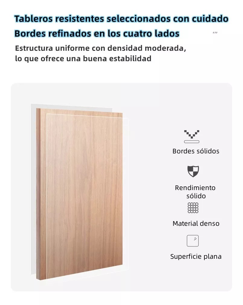 Escritorio Con Cajones Melamina De 120x50x71cm