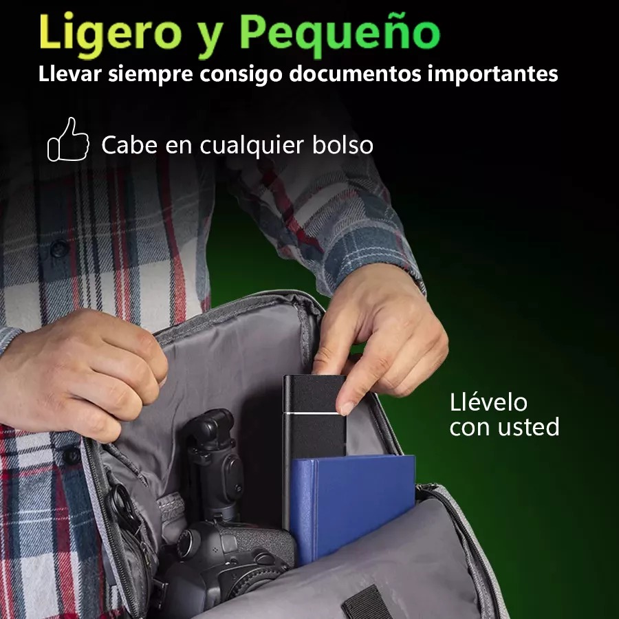 Disco Duro Sólido Externo Vrcow XYP-2TB Ssd 2tb(2000gb) Portátil Negro