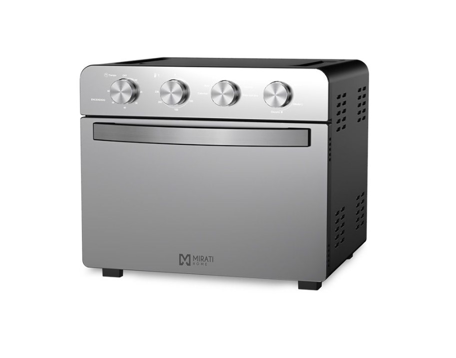 Freidora de Aire con Horno Mirati Home 25 Litros 10 Funciones Acero inoxidable Perillas Ajustables Modelo MFH2