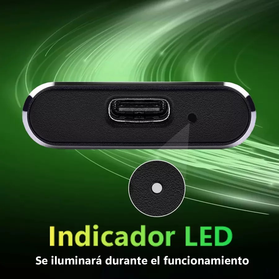 Disco Duro Sólido Externo Vrcow XYP-2TB Ssd 2tb(2000gb) Portátil Negro