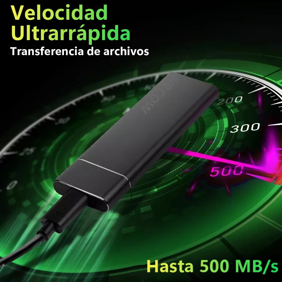 Disco Duro Sólido Externo Vrcow XYP-2TB Ssd 2tb(2000gb) Portátil Negro