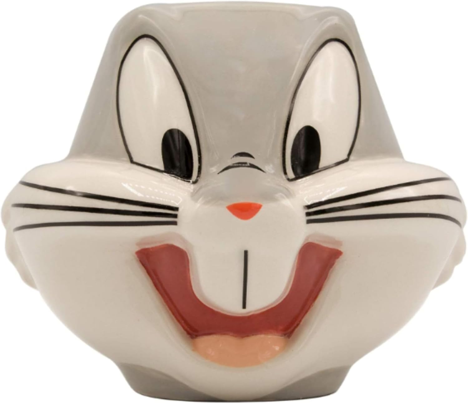Bugs Bunny Taza 3D con Asa en Forma de Orejas de Ceramica Capacidad 650ml  Warner Bros Looney Tunes