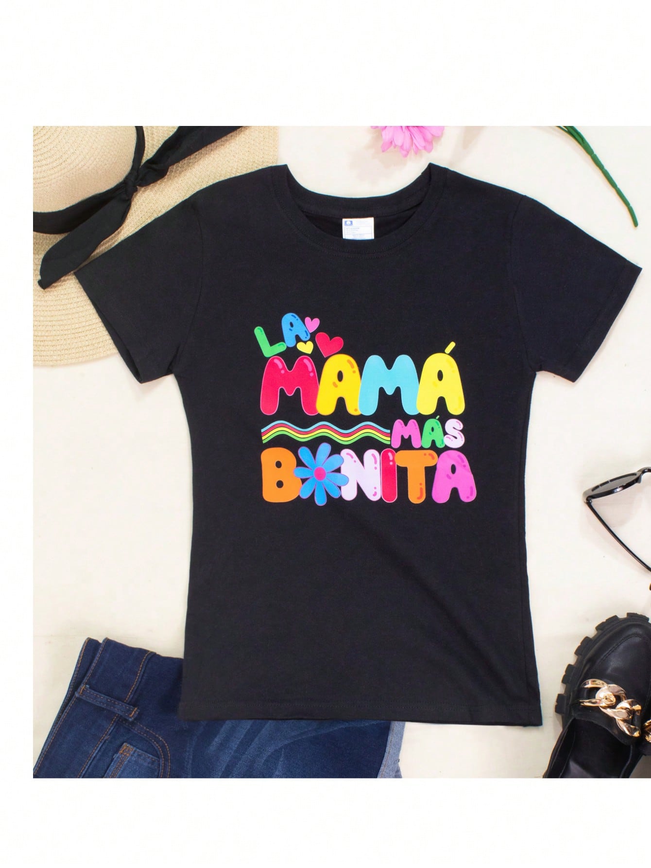 Playera La Mama mas Bonita Dia de Las Madres 10 de Mayo