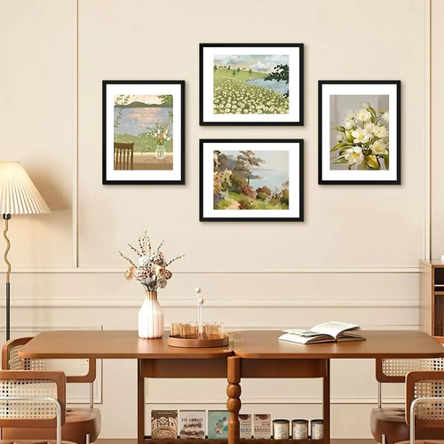 Juego De 5 Marcos De Fotos Decorativos De Gran Tamaño(11*14) Color Negro Marco De Fotos Grande