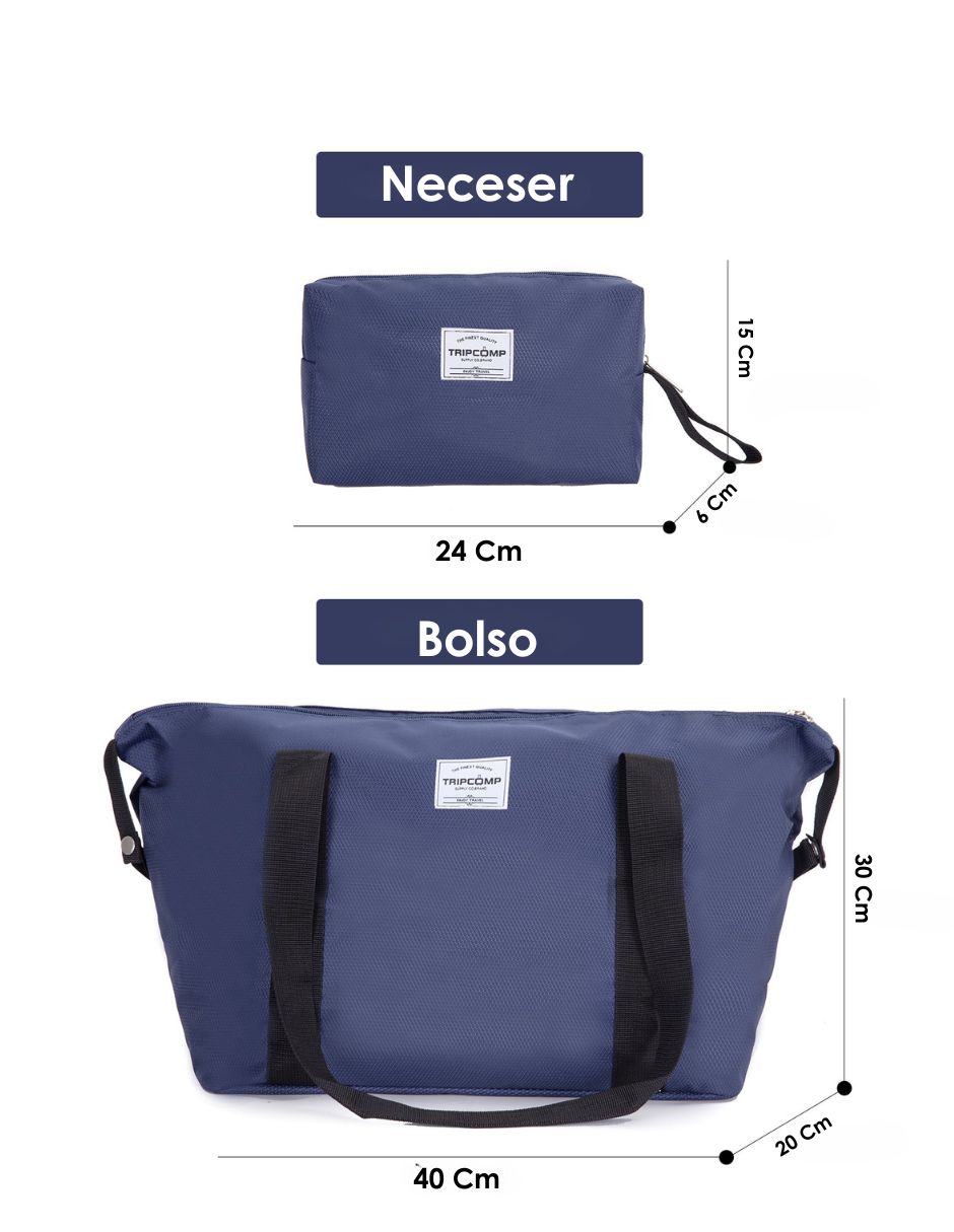  Juego De Equipaje De Viaje 3 Piezas Maleta 18" , Bolso Y Neceser 