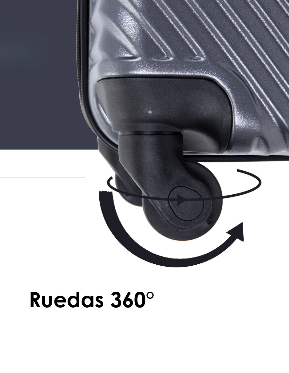 Juego De Maletas De Viaje 3 Piezas Tamaños 20", 24", 28"