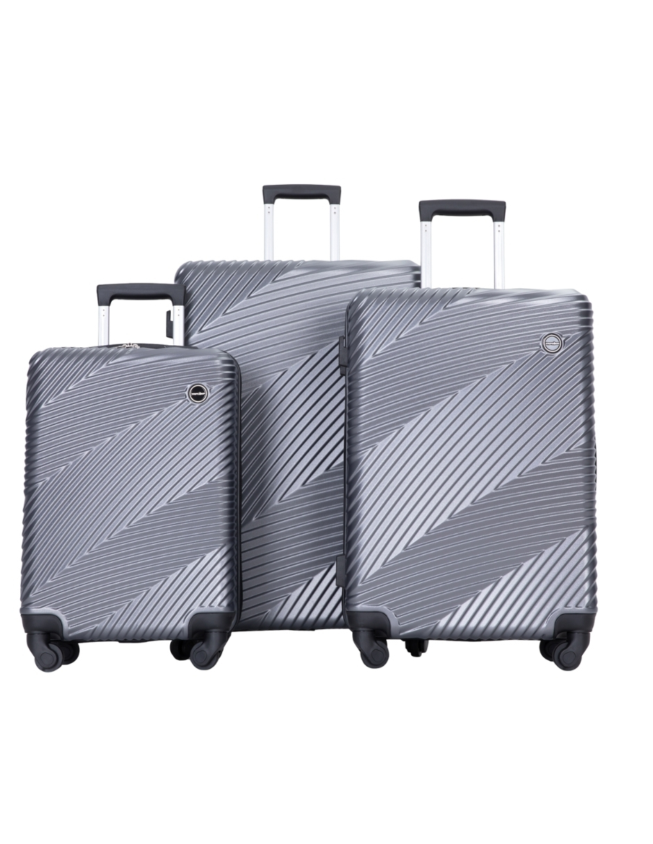 Juego De Maletas De Viaje 3 Piezas Tamaños 20", 24", 28"