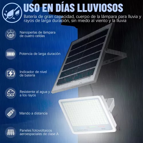 Lámpara Led Solar Luminaria Suburbana Alumbrado Publico 600w