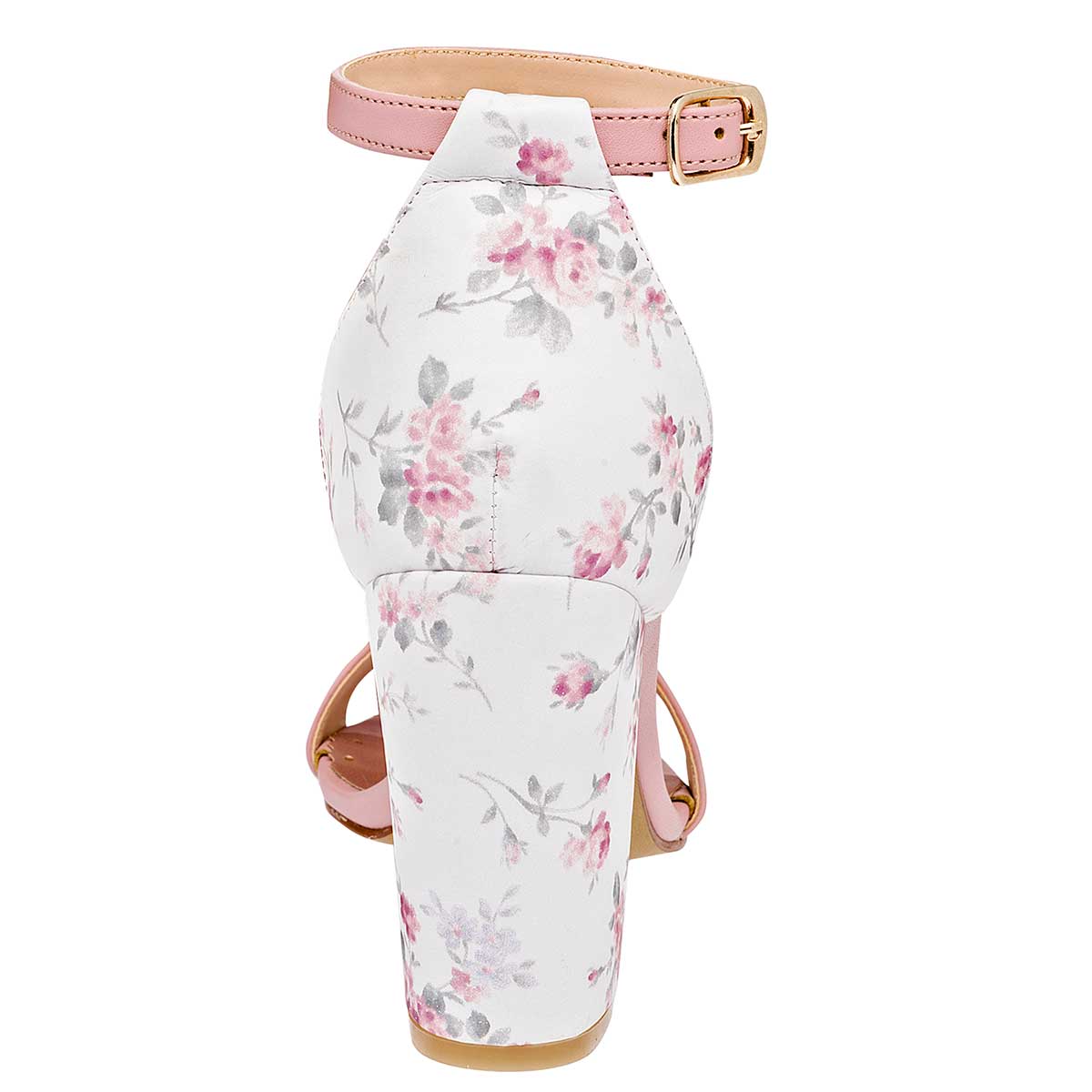 ZAPATILLA TACON 9 CM MUJER CLASBEN 181329 ROSA BLANCO 