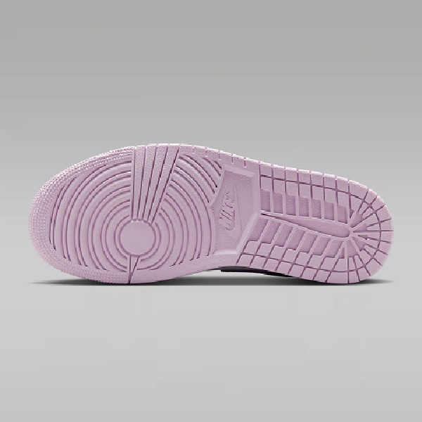Tenis Jordan 1 Mid Blanco/lila Mujer Tallas #24.5 al #26.5