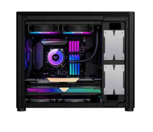 Gabinete Balam Rush Eris Jet GI985 con Ventana, Micro-Tower, Micro-ATX/ITX, USB 3.0, sin Fuente, sin Ventiladores Instalados, Negro