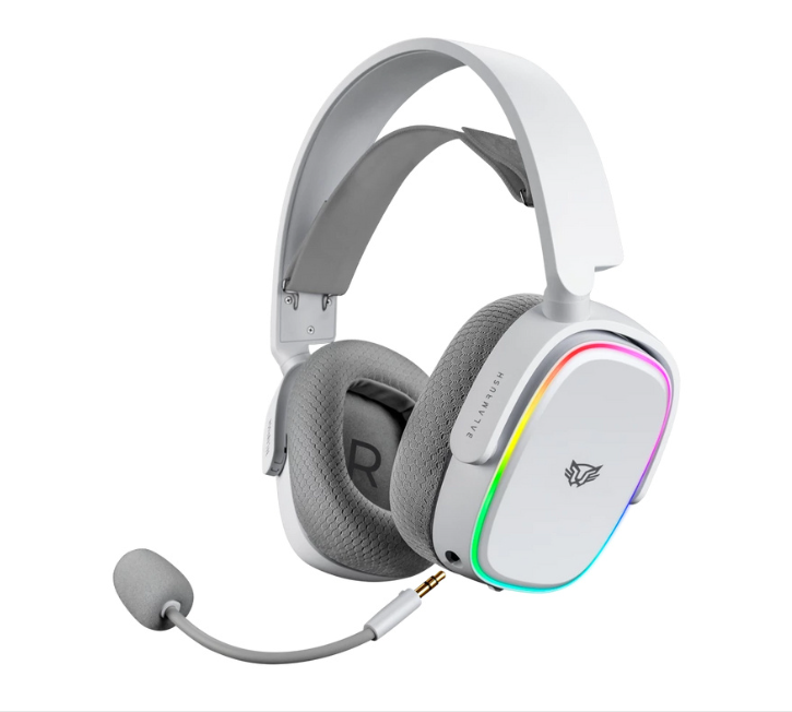 Balam Rush Audífonos Gamer AEON HS999 7.1, Alámbrico/Inalámbrico, 3.5mm/Bluetooth, Blanco