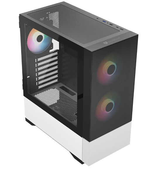 Gabinete Balam Rush Nitrox Aircool 5500ABW, Midi-Tower, Micro-ATX/Mini-ITX/ATX, USB 2.0/3.0, sin Fuente, 3 Ventiladores ARGB Instalados, Negro