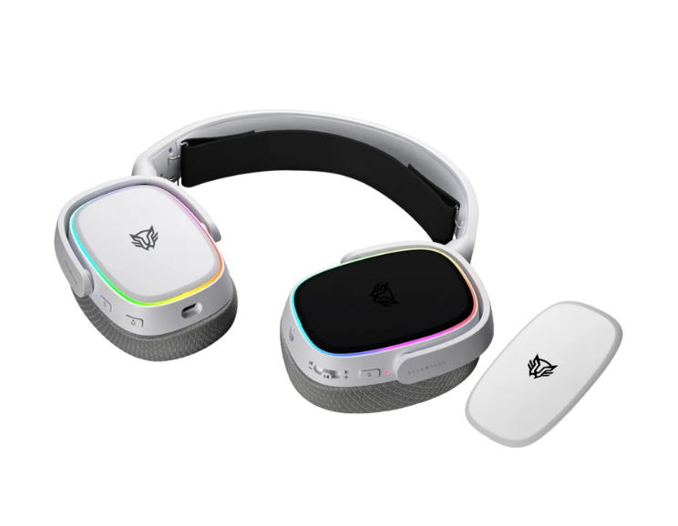 Balam Rush Audífonos Gamer AEON HS999 7.1, Alámbrico/Inalámbrico, 3.5mm/Bluetooth, Blanco