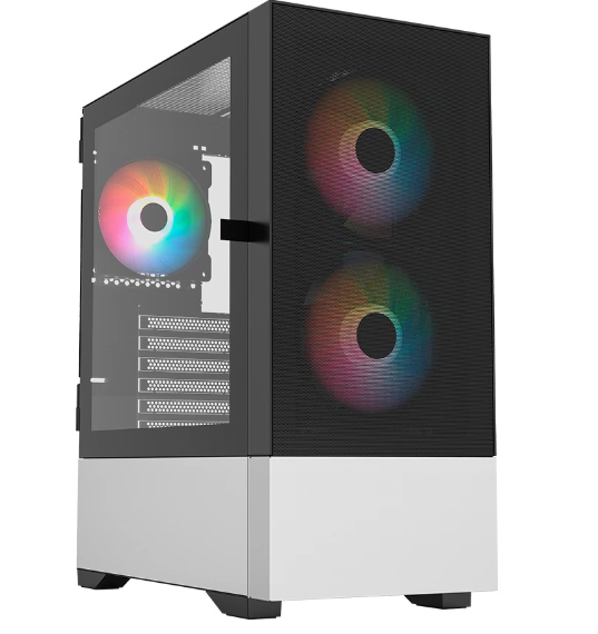 Gabinete Balam Rush Nitrox Aircool 5500ABW, Midi-Tower, Micro-ATX/Mini-ITX/ATX, USB 2.0/3.0, sin Fuente, 3 Ventiladores ARGB Instalados, Negro