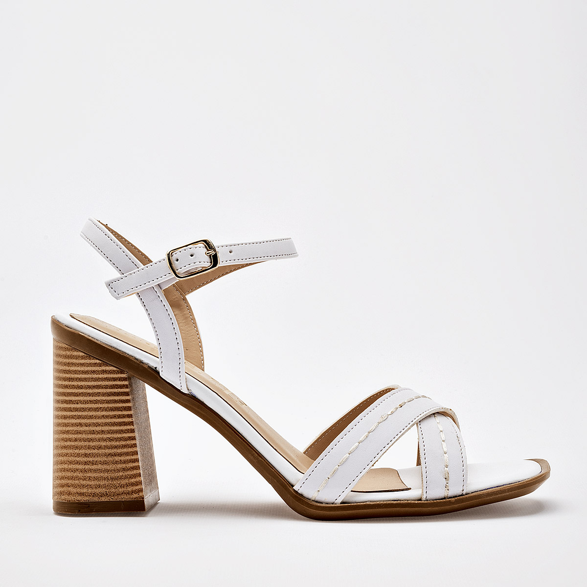 ZAPATILLA TACON 8 CM MUJER TAGUESI 327144 BLANCO 