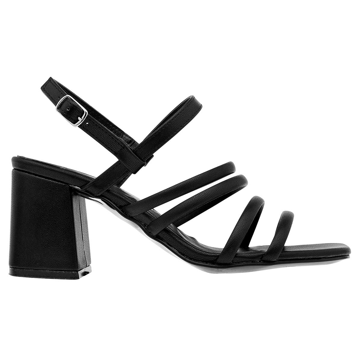 ZAPATILLA TACON 8 CM MUJER MORAMORA ESTHER NEGRO CABRA 
