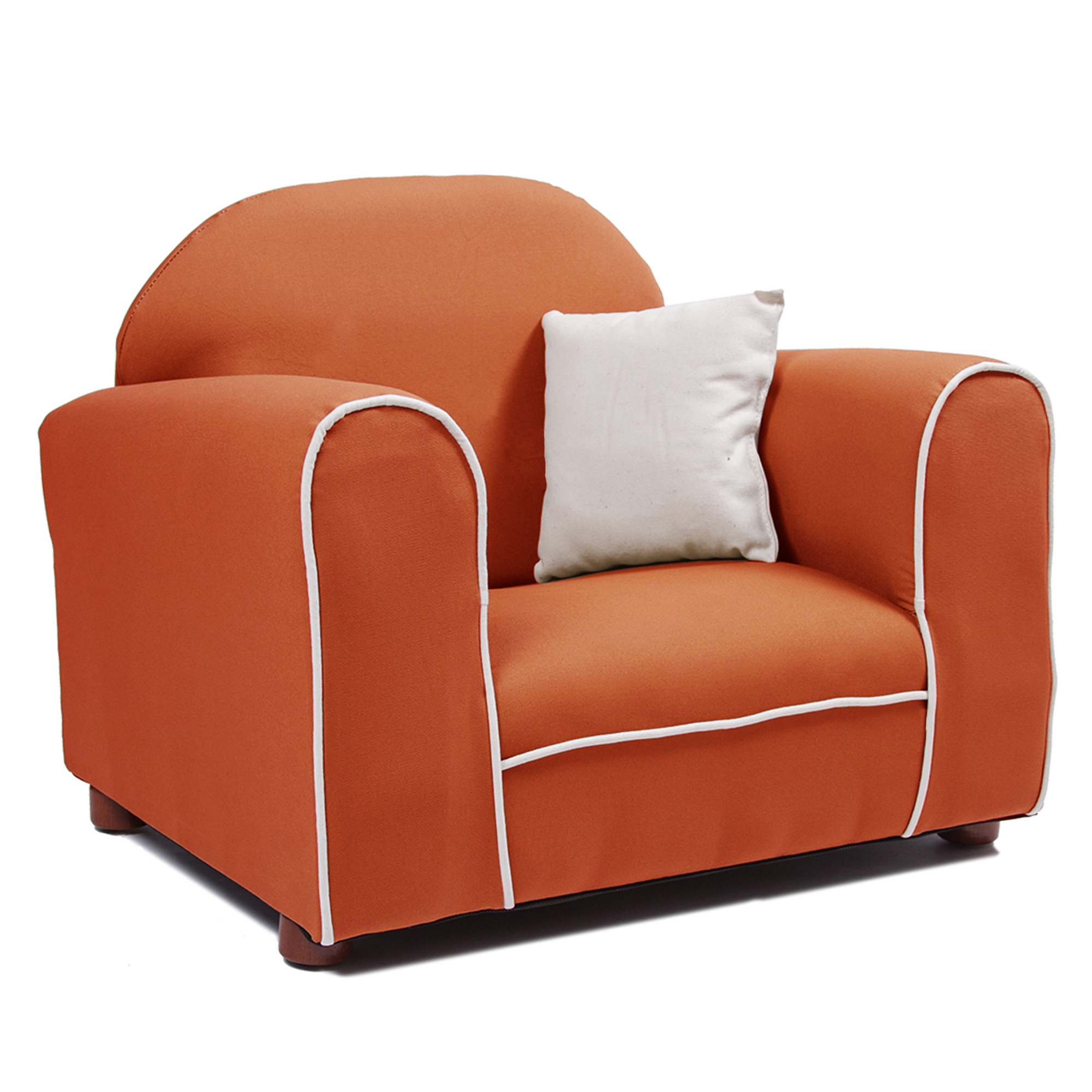 Sofá infantil Keet sweet patato tapizado artesanal en algodón orgánico: Estructura y base de madera sólida, ergonómico, suave al tacto, ideal para sala de star, terraza o jardín. 