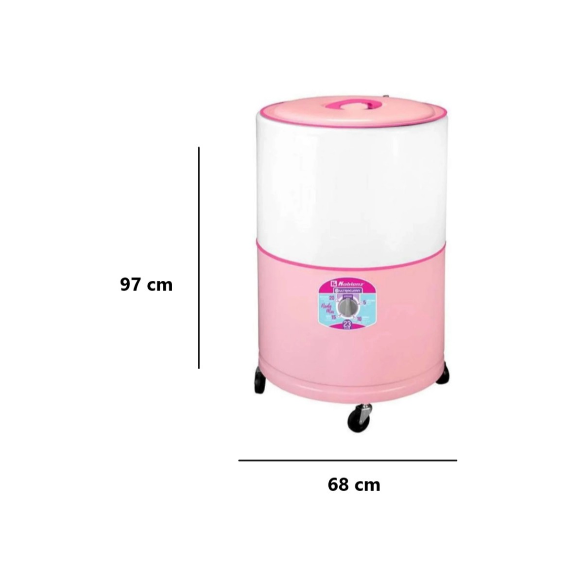 Lavadora de Polea Koblenz 23 Kilos Rosa LRK-2311