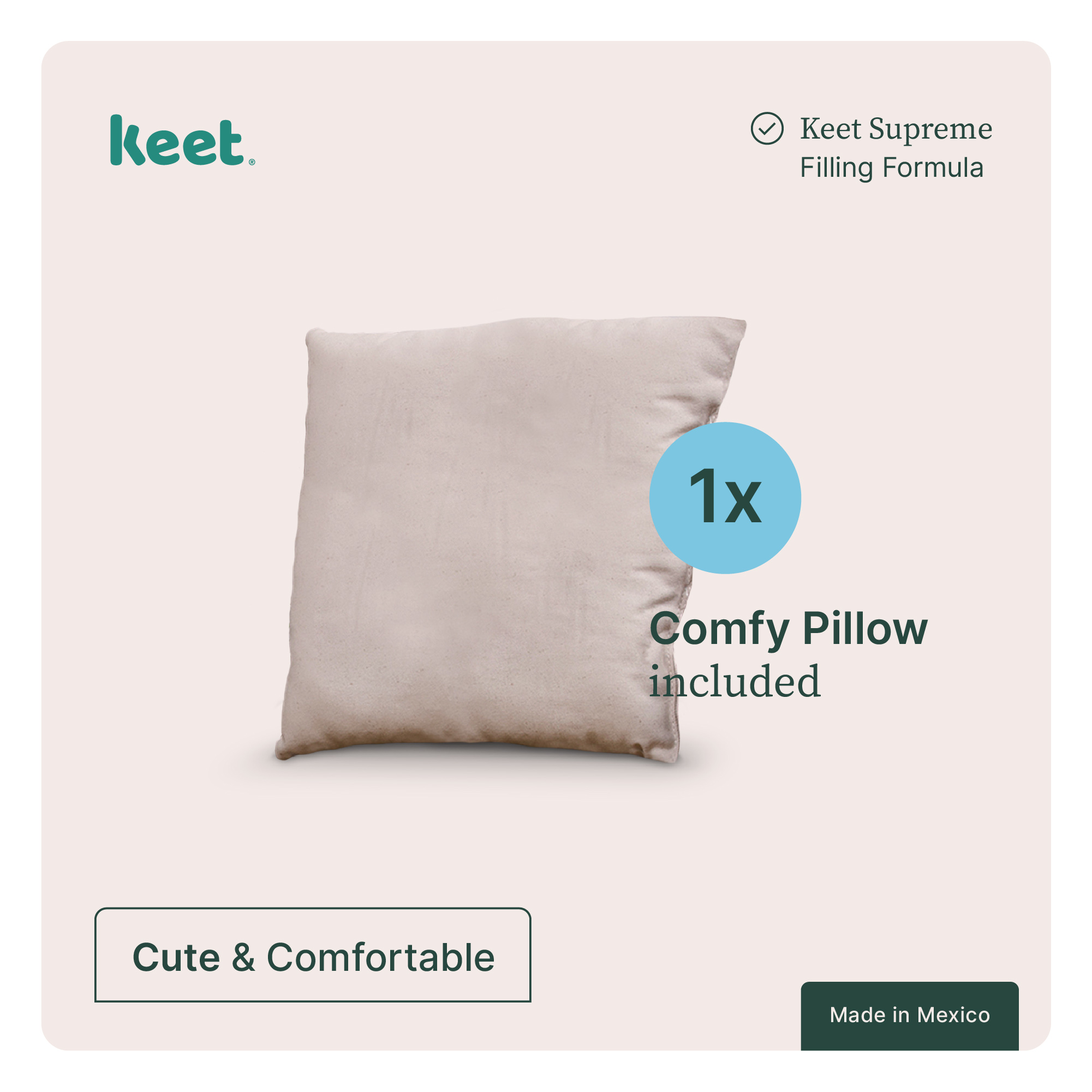 Sofá infantil realístico Keet en algodón orgánico grey ambiente saludable: Estructura y base de madera sólida, ergonómico y suave al tacto