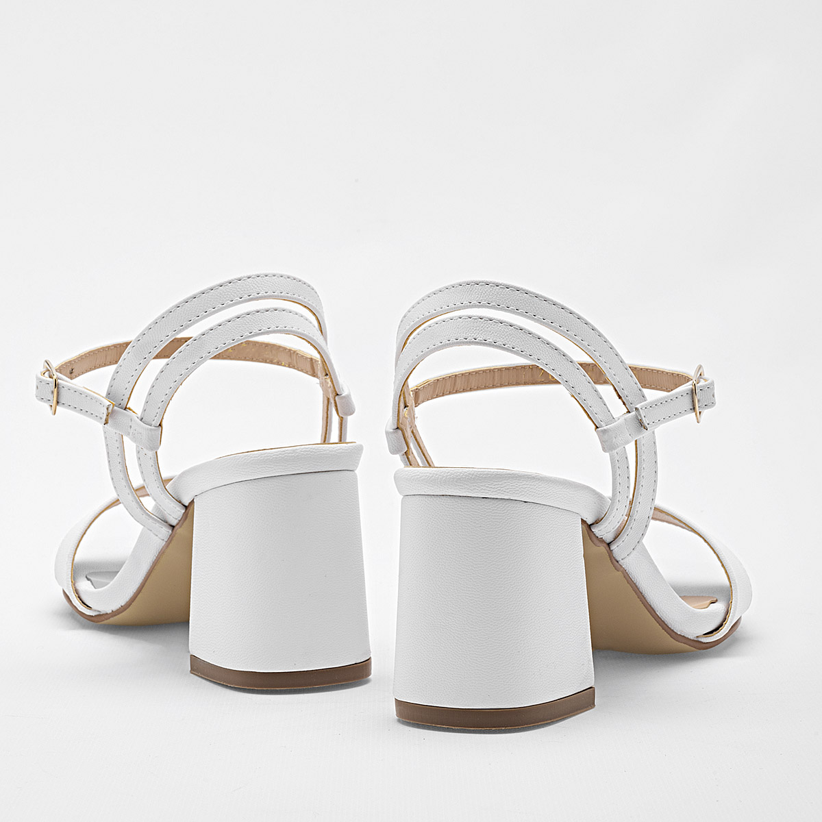 ZAPATILLA TACON 7 CM MUJER MORAMORA  EUNICE BLANCO 