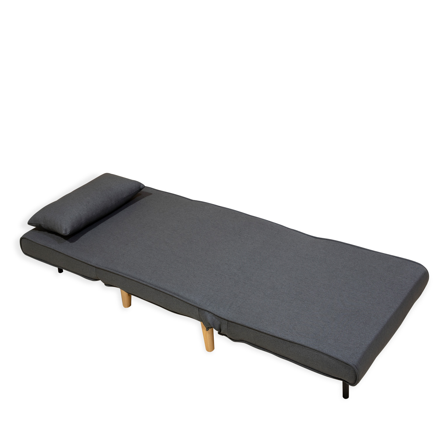 Ilios Innova | Sofá Cama Plegable Individual | Resistente y Elegante Sillón Armable Convertible con Estructura de Madera con cojín