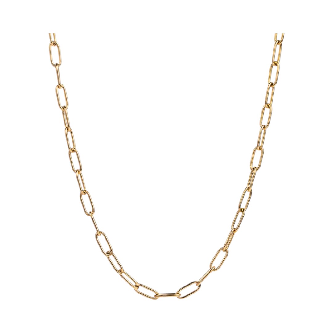 Collar de Acero Inoxidable Chapado en Oro de 18K para Dama